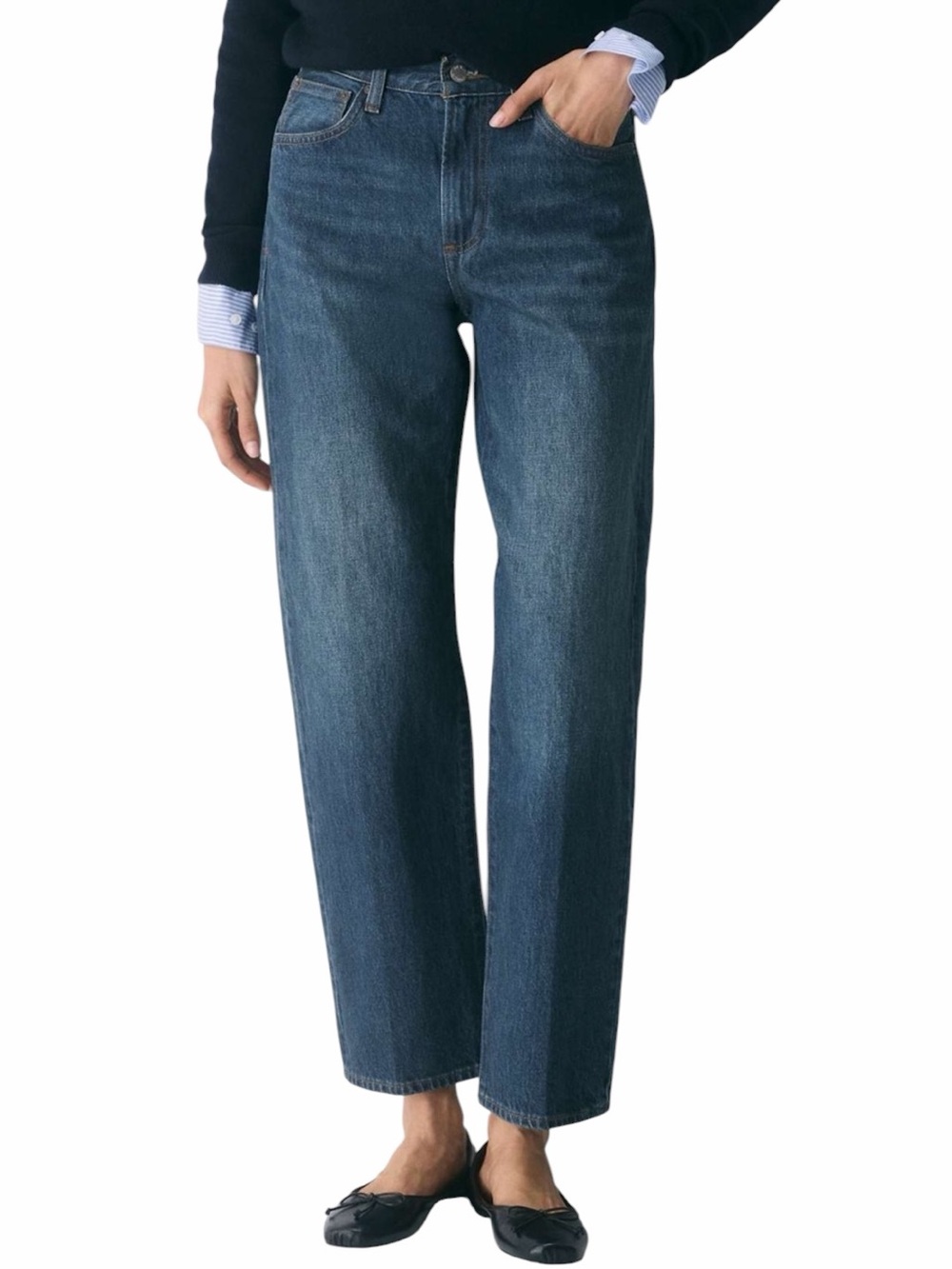 Aritzia Denim Forum The '90s Marlo High Rise Baggy Jean Dark Wash Sz 25
